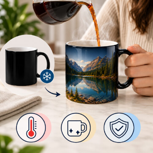 mug ceramica sublimacion magic color 11oz